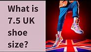 What is 7.5 UK shoe size?