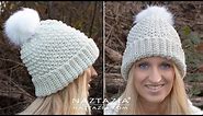 HOW to CROCHET an EASY WINTER HAT - Simple Textured Beanie by Naztazia