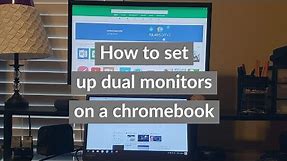 How to set up dual monitors on a Chromebook laptop!