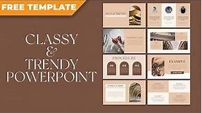 Classy and Trendy PowerPoint Design [ FREE TEMPLATE ]