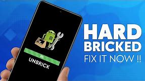 How to UNBRICK Hard BRICKED Mediatek Xiaomi or Other Android Phones