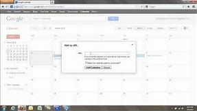 Adding Other Calendars to Google Calendar