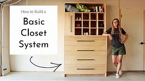 How to Build a Closet System--{Drawers, Cubbies, & Belt/Tie Rack!}