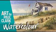 How to paint a beach scene in watercolour