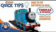 QUICK TIPS: How To Put Batteries In Your Ready-To-Play Thomas The Tank Engine