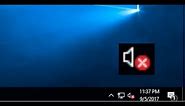 How to Fix Red X Mark on Speaker Icon in Windows 10/8.1/7