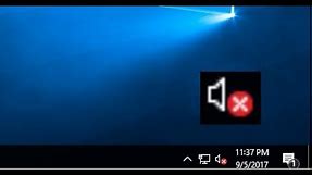 How to Fix Red X Mark on Speaker Icon in Windows 10/8.1/7