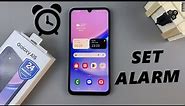 Samsung Galaxy A15: How To Set Alarm | Customize Alarm