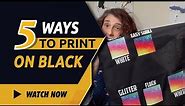 5 Ways to Sublimate on a Black Shirt! | How to Sublimate on Black | Sublimation on Dark Colors