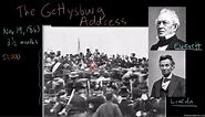 The Gettysburg Address - setting and context
