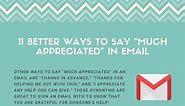 11 Better Ways to Say "Much Appreciated" in Email