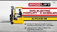 1.5 Ton Mini Electric Forklift | Warehouse Truck | ATCOLIFT