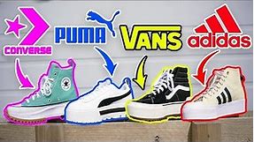 Ultimate Platform Sneaker Showdown - Converse vs Vans vs Adidas vs Puma