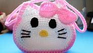 Easy to Crochet "Hello Kitty" Inspired Purse - Video 1