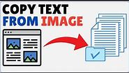 how to Copy Text from Image in Laptop
