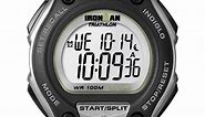 TIMEX Men's IRONMAN Classic 30 Oversized 43mm Watch – Silver-Tone & Black Case with Black Resin Strap