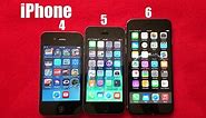 iPhone 6 vs iPhone 5 vs iPhone 4 Quick size comparison