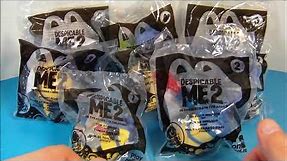 2013 DESPICABLE ME 2 SET OF 8 McDONALD'S HAPPY MEAL FULL COLLECTION VIDEO REVIEW
