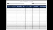 Free Download Printable Sales Call Log Sheet And Contract Form