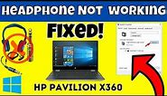 Headphone Jack Not Working Hp Pavilion X360 || Earphone Connection Problem in laptop {Updated}