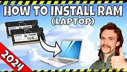 How to Install RAM in Your Laptop - RAM Upgrade Tutorial For Laptops - Everything Explained 2024