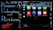 Pioneers new AVH 3300NEX flip out radio unboxing and review