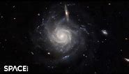 Hubble Space Telescope view of barred spiral galaxy UGC 678 is stunning