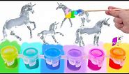 Trying Out NEW Breyer Suncatchers Paint Craft Kit Rainbow DIY Unicorn Horse Set