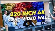 SONY 220 Inch 4K Video Wall and 100 Inch Bravia TV Walkthrough!