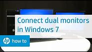 Connect Dual Monitors in Windows 7 | HP Computers | HP