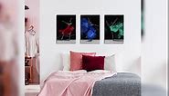 Abstract Ballerina Wall Art Ballet Dancer Dancing Painting Picture Canvas Prints Fashion Girls Bedroom Wall Decor Framed Artwork 16"x24"x3 Pieces