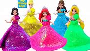 أميرات ديزني ألعاب بنات فساتين من الصلصال العاب تلبيس بناتDisney Princess Play Doh Sparkle Dresses