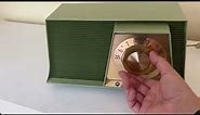 Olive Green 1961 Motorola Model A17G AM Vintage Radio Sounds Terrific!