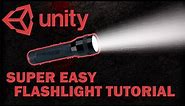 [Unity Tutorial] Beginner Flashlight Tutorial! (Using 'F' to Toggle On/Off)