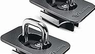 Bull Ring Retractable Truck Bed Tie Down Anchors for Ford F150 2015-24, Super Duty 2017-24, Raptor 2017-24 – Flush Fit, Easy Install, (2 Pack)