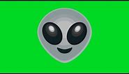 Alien Emoji Green Screen