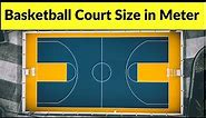 Basketball Court Measurements in meters | basketball court dimensions | basketball court size