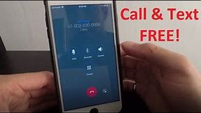 How To Call and Text Unlimited for FREE on iPhone!
