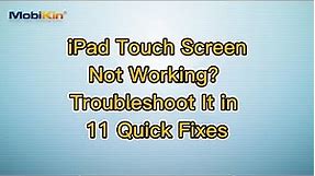 iPad Touch Screen Not Working? Troubleshoot It in 11 Quick Fixes