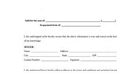 Fillable Form General Bill of Sale | Edit, Sign & Download in PDF | PDFRun