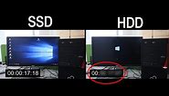 SSD vs. HDD, Windows 10