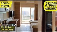 studio apartment tour/fully furnished suites/micro/investment in greater noida/start Rs. 16 lakh*