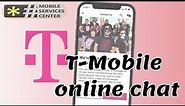 How to get support by T-Mobile online chat