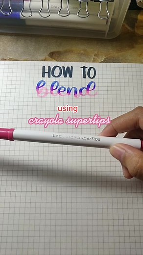 Color Blending Tutorial for Calligraphy with Crayola Supertips