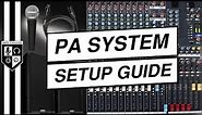 How To Set Up A Sound System For A Live Event [PA System Setup Tutorial]