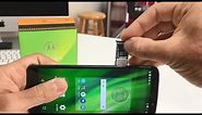 How to install SD and SIM card into Motorola Moto G6 Play