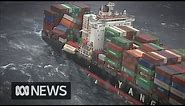83 shipping containers fall from cargo ship off Australia's east coast | ABC News