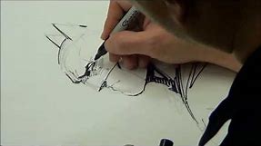 Jim Lee drawing Batman Cool