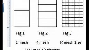 What is mesh size?