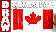 How to draw the flag of Canada for Canada Day!